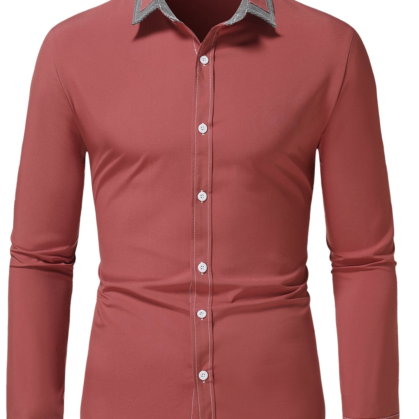 Chemise de couleurs contrastants pour un style décontracté et moderne pour hommes