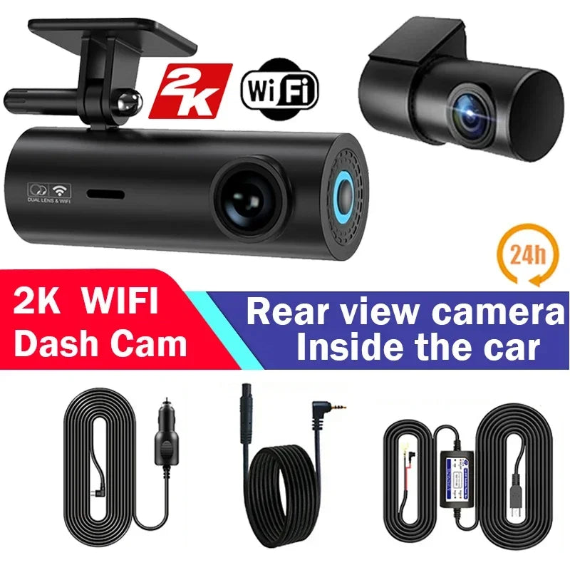 Dash Cam DVR APP Control Black  WIFI