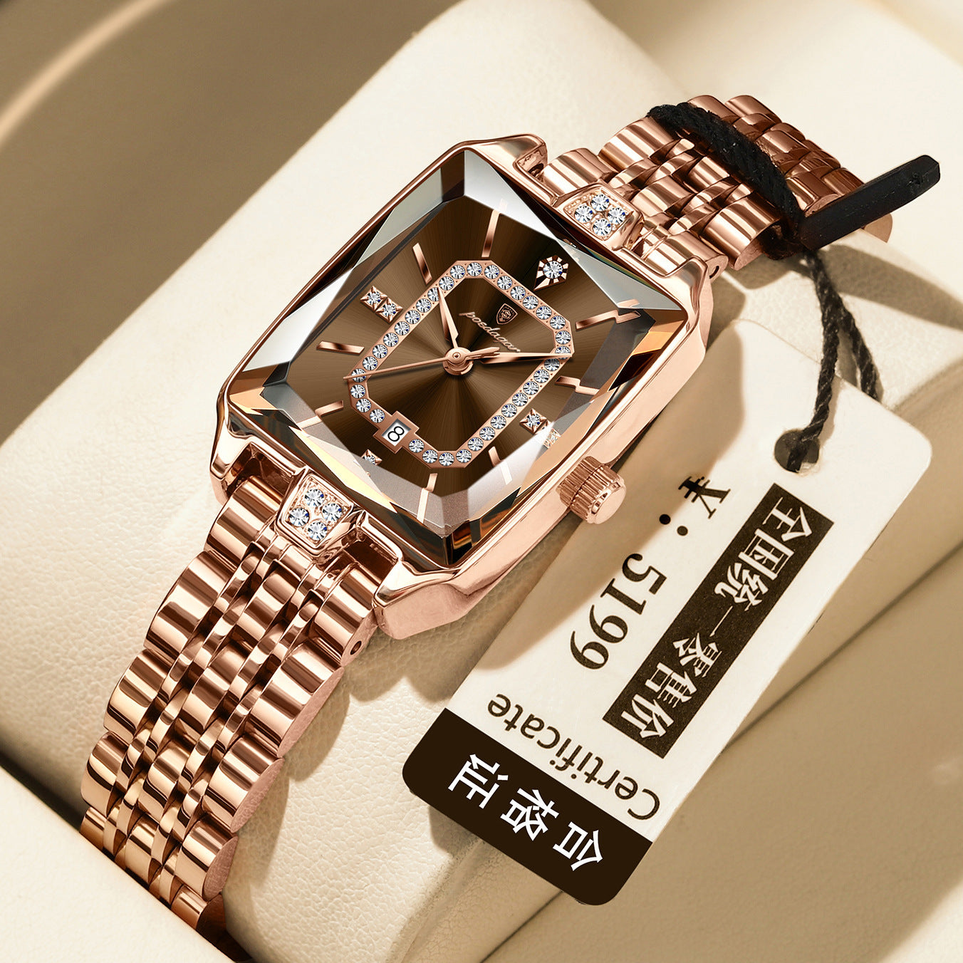 Montre à quartz haut de gamme. Étanche et résistante pour femmes