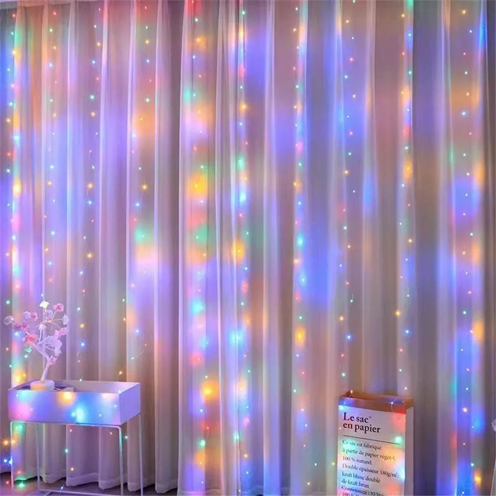 3Mx1M/2M/3M LED String Lights USB Fairy Lights Garland for New Year Wedding Festive Party Christmas Home Curtain Decoration