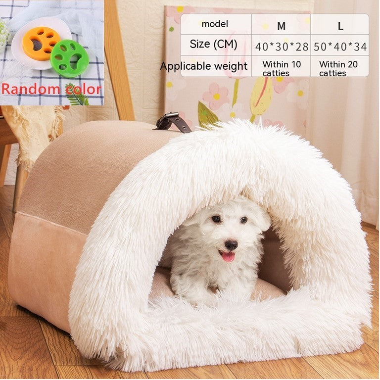 Niche douillet pour animaux de compagnie, chat, chien..