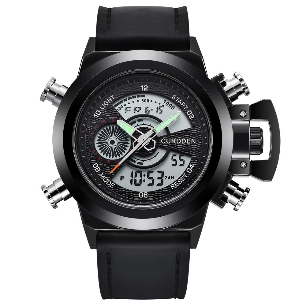 Montre de sport pour hommes, élégante dotée d'un double affichage pour un suivi optimal de vos activités
