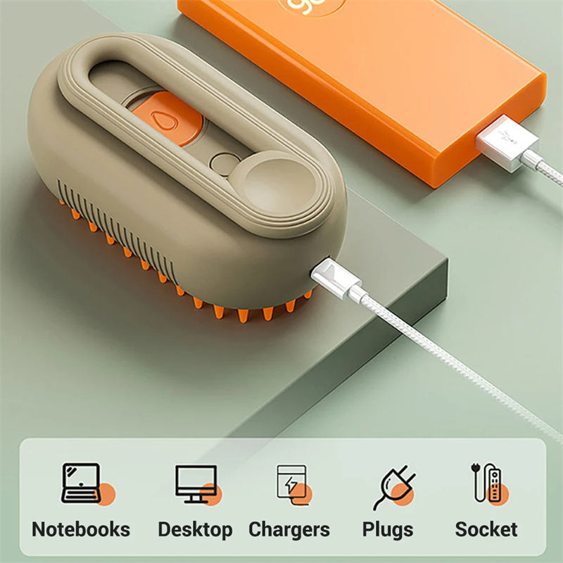 brosse  pour chien et chat  Équipé d'un vaporisateur électrique