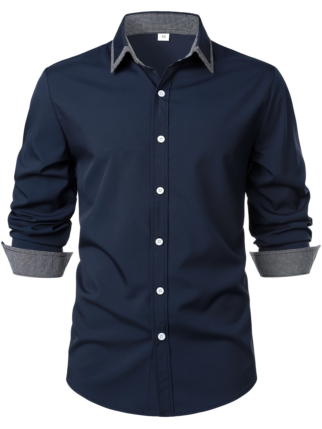 Chemise de couleurs contrastants pour un style décontracté et moderne pour hommes