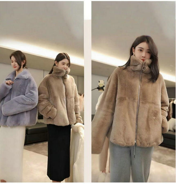 Veste courte en fourrure pour femmes