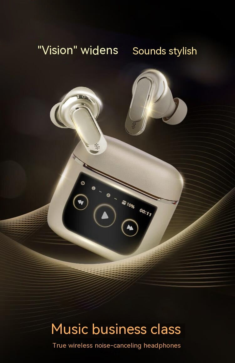 Écouteurs Bluetooth avec un écran intelligent à réduction du bruit
