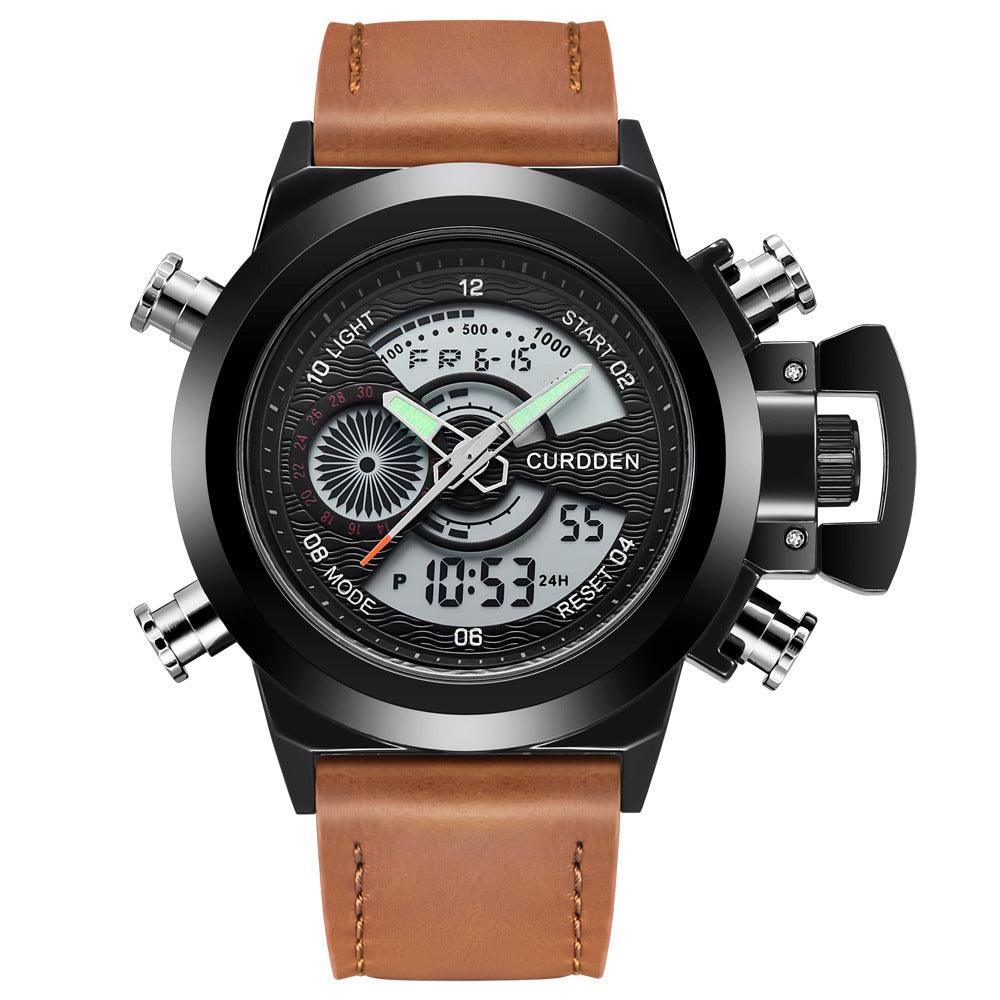 Montre de sport pour hommes, élégante dotée d'un double affichage pour un suivi optimal de vos activités