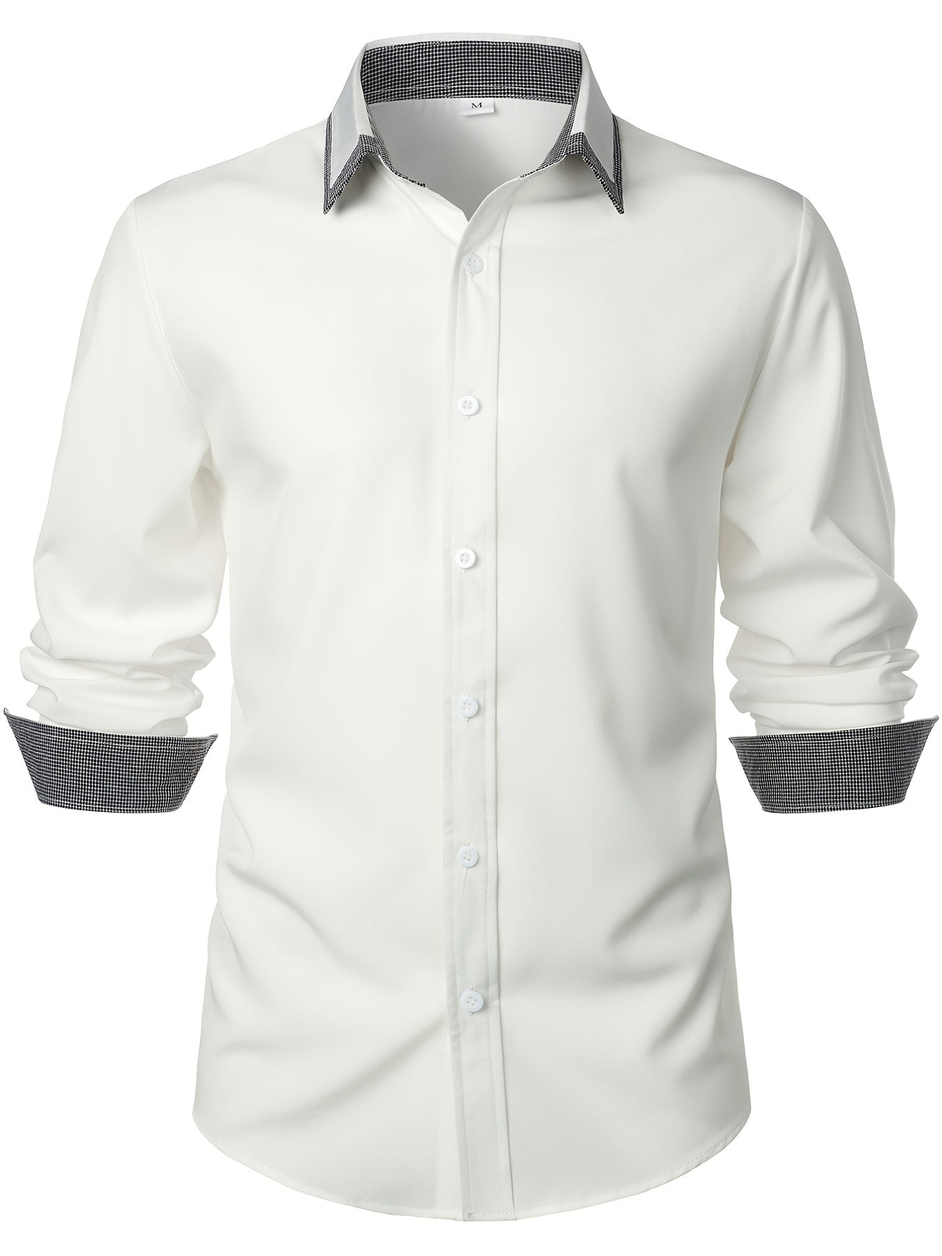 Chemise de couleurs contrastants pour un style décontracté et moderne pour hommes