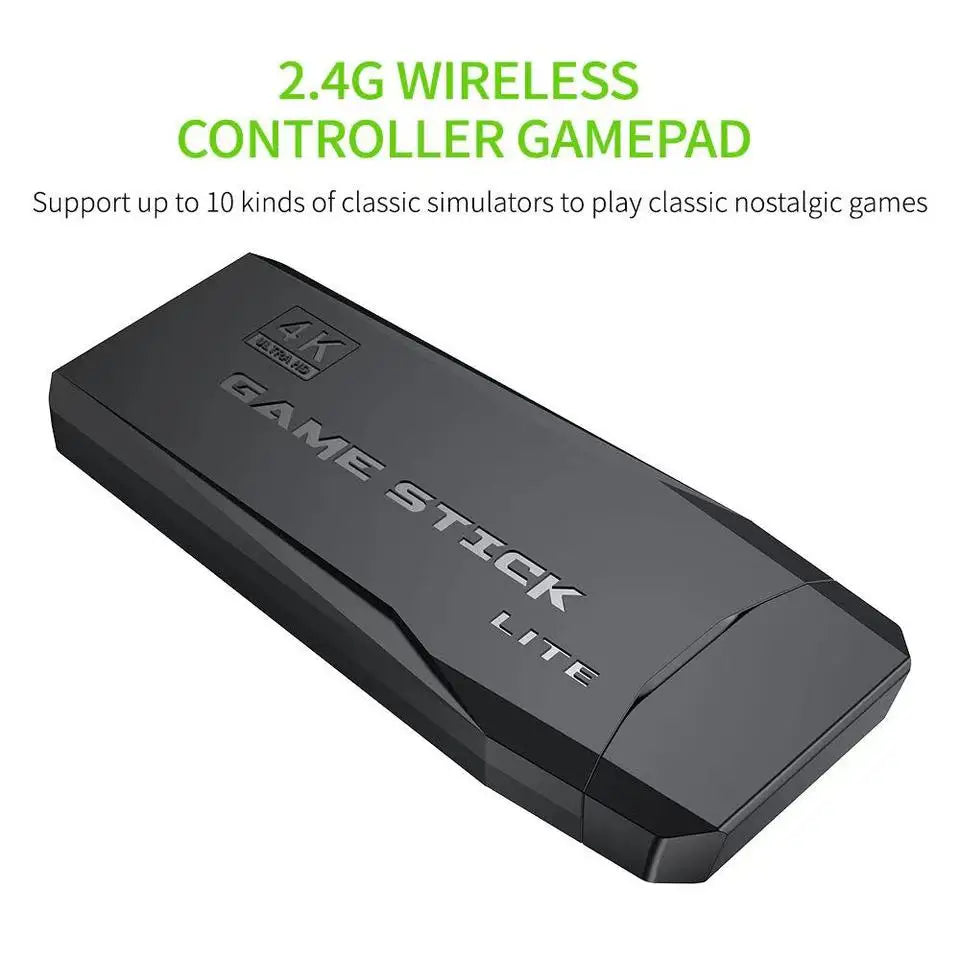 M8 Game Stick. Cette console compacte offre 20000 jeux intégrés en qualité 4K HD , TV