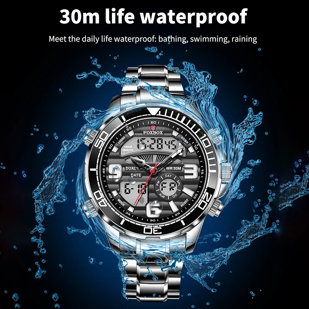 Montre de luxe LIGE FOXBOX pour hommes