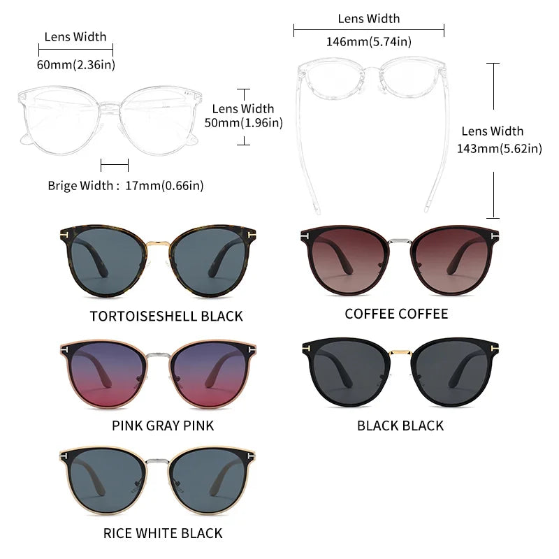 Lunettes de soleil ultra-légères GCV pour femmes