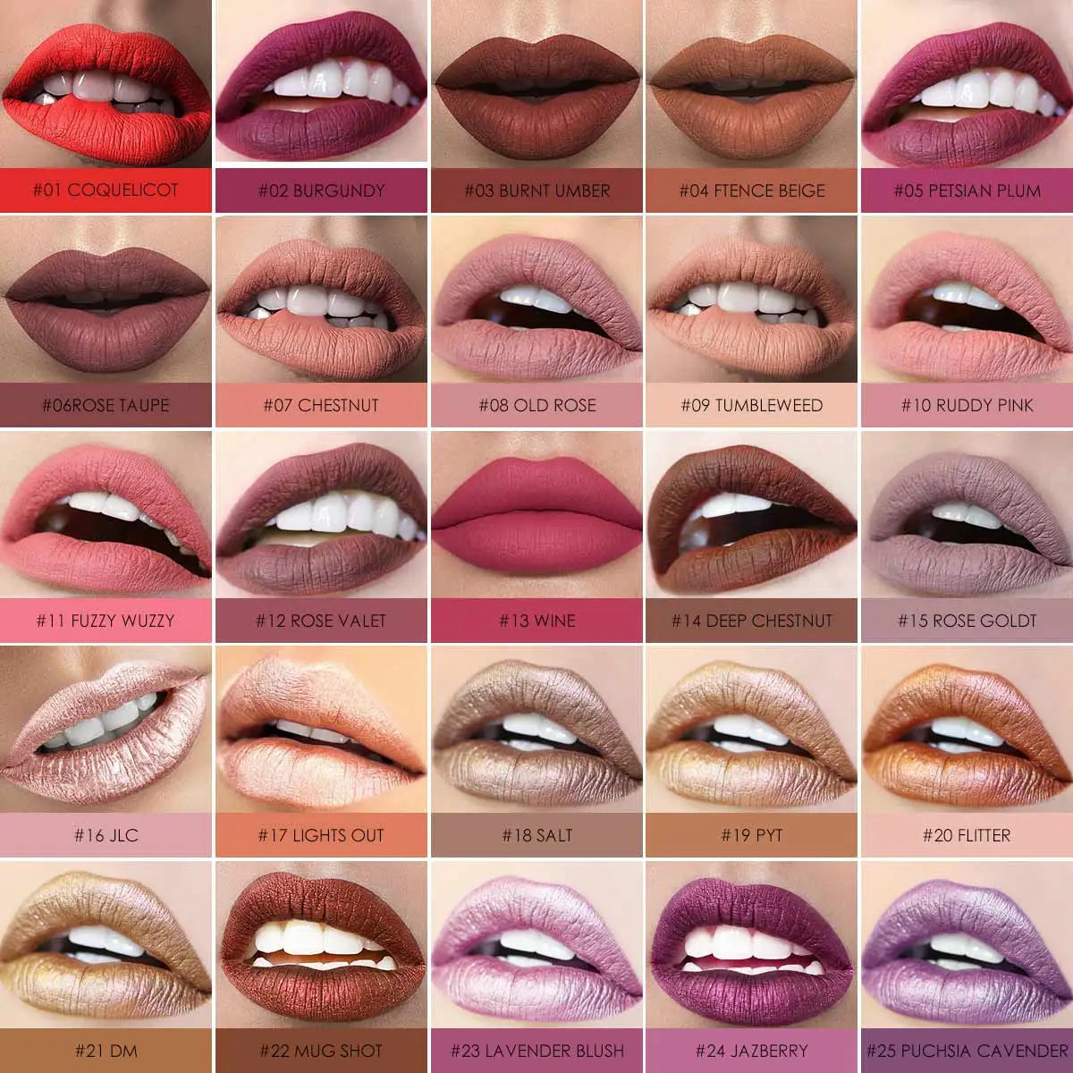 Rouge à lèvre 35 Colors Waterproof