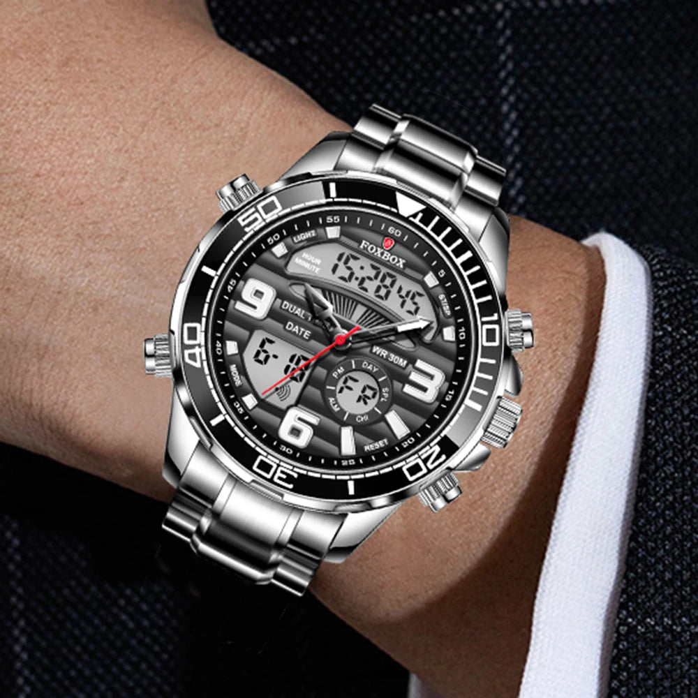 Montre de luxe LIGE FOXBOX pour hommes