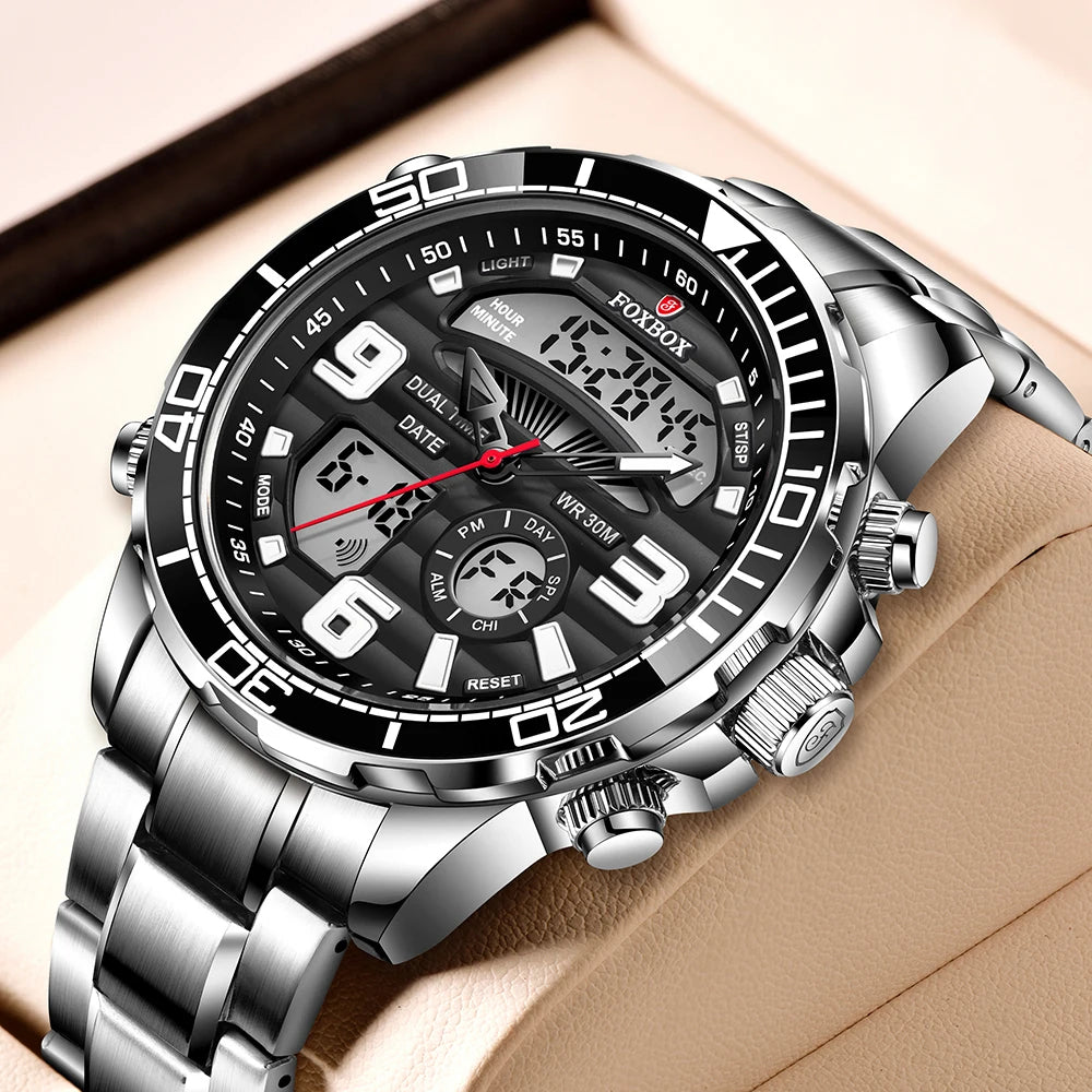 Montre de luxe LIGE FOXBOX pour hommes