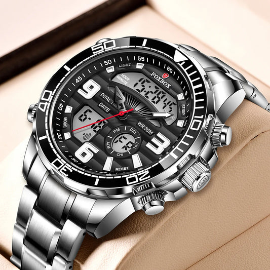 Montre de luxe LIGE FOXBOX pour hommes