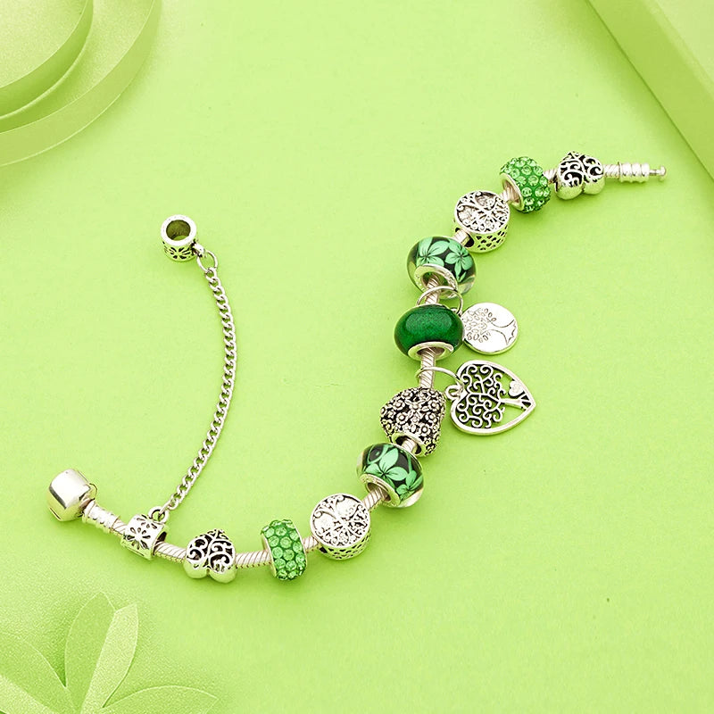 Bracelet Charme Arbre de Vie Tibétain Antique