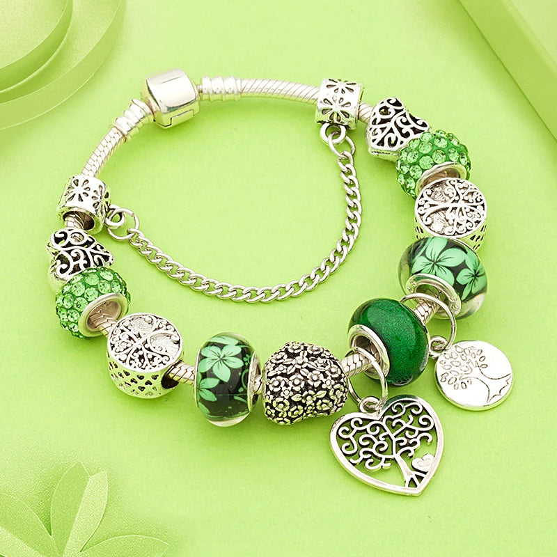 Bracelet Charme Arbre de Vie Tibétain Antique