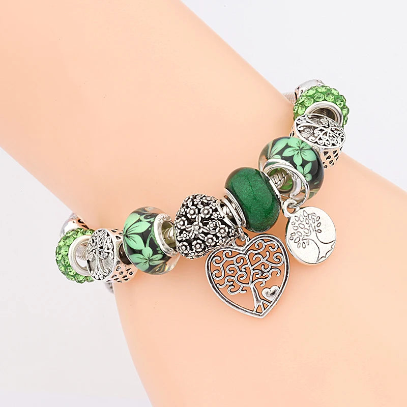 Bracelet Charme Arbre de Vie Tibétain Antique