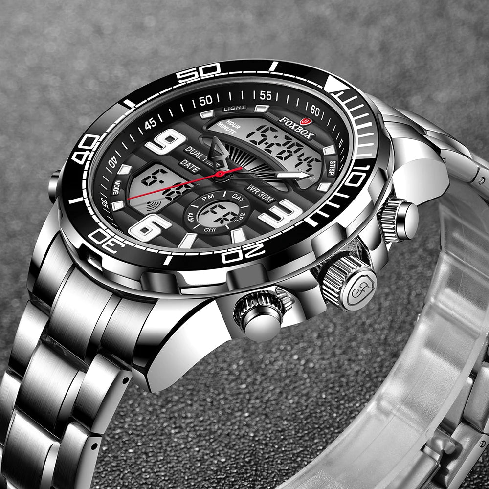 Montre de luxe LIGE FOXBOX pour hommes