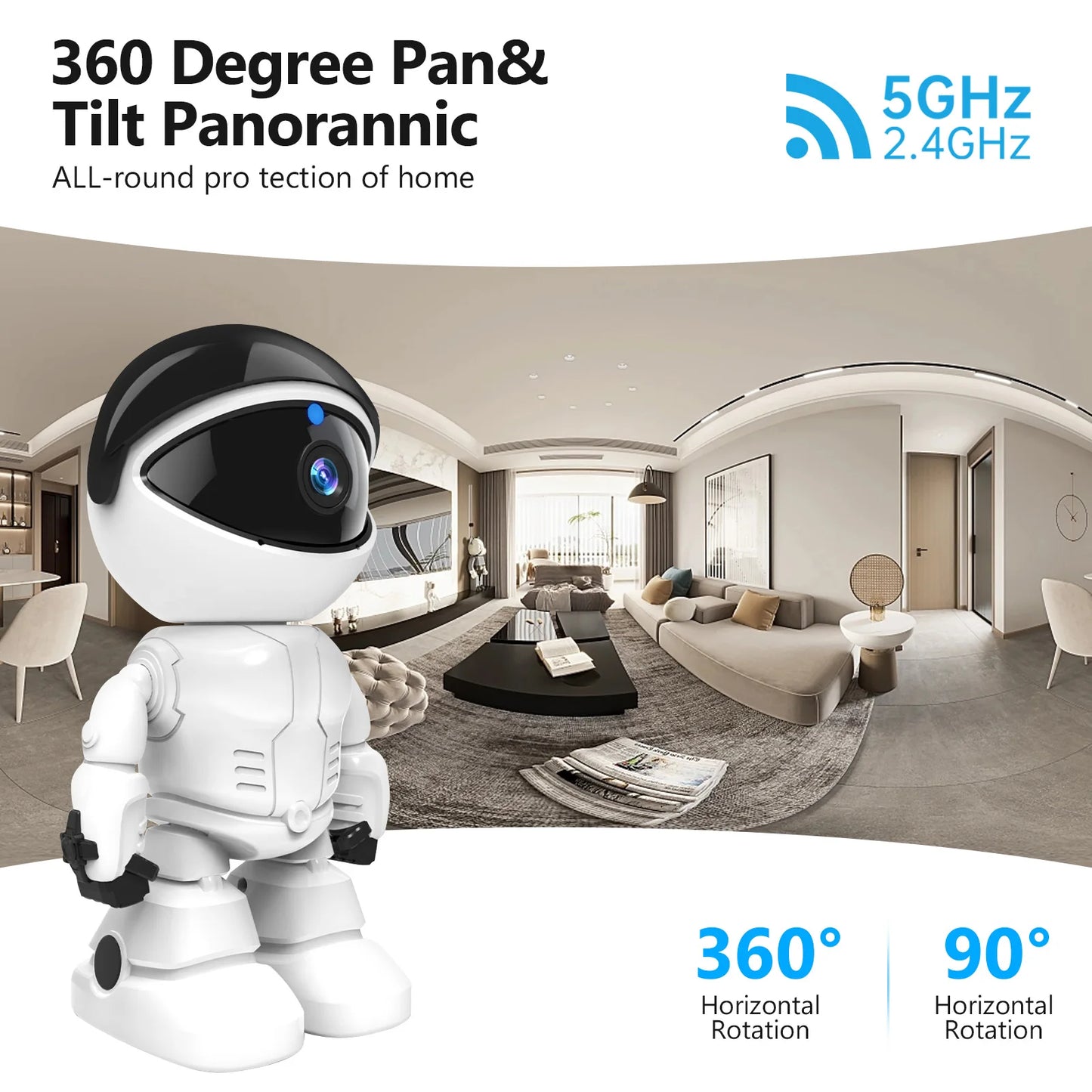 Caméra robot WESECUU 1080P IP  WIFI  HD