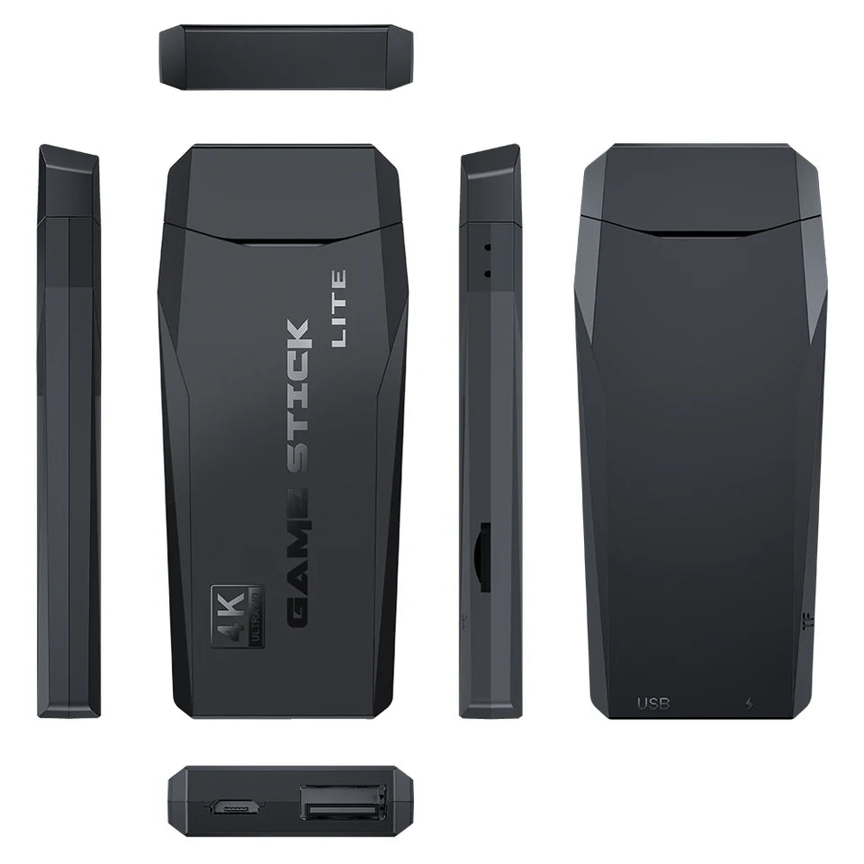 M8 Game Stick. Cette console compacte offre 20000 jeux intégrés en qualité 4K HD , TV