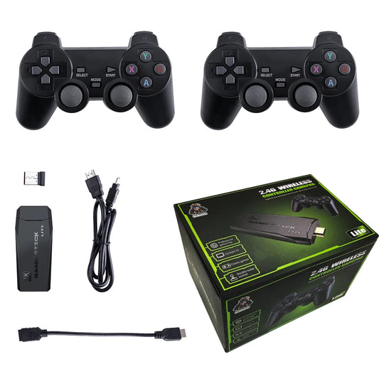 M8 Game Stick. Cette console compacte offre 20000 jeux intégrés en qualité 4K HD , TV