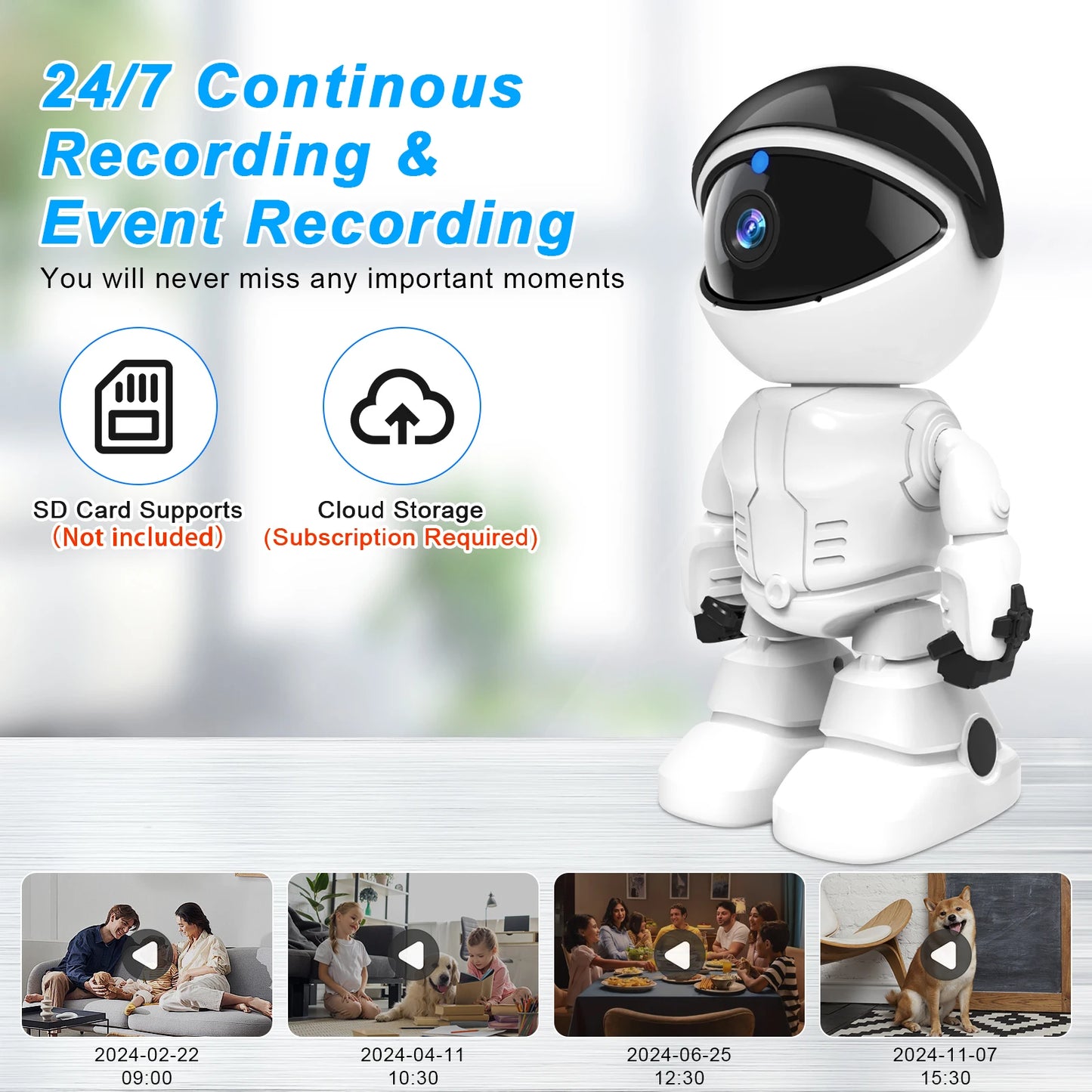 Caméra robot WESECUU 1080P IP  WIFI  HD