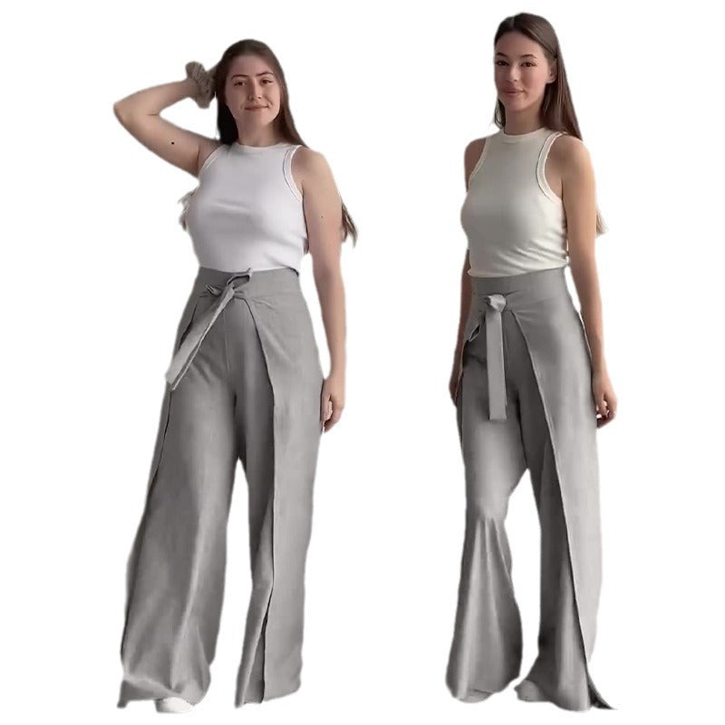 Jupe-culotte solide est à la mode et confortable