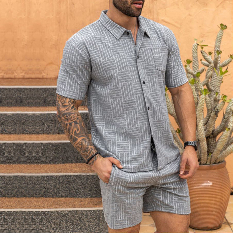 Chemise jacquard pour homme