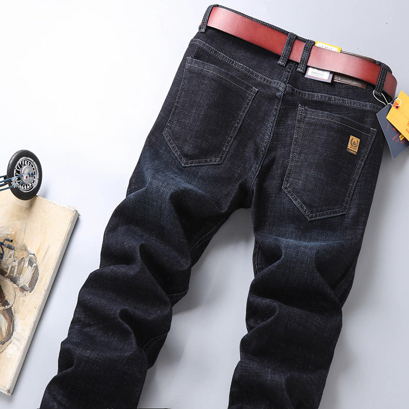 SU Lee Jeans pour hommes, Printemps et été, Élastique coupe droite