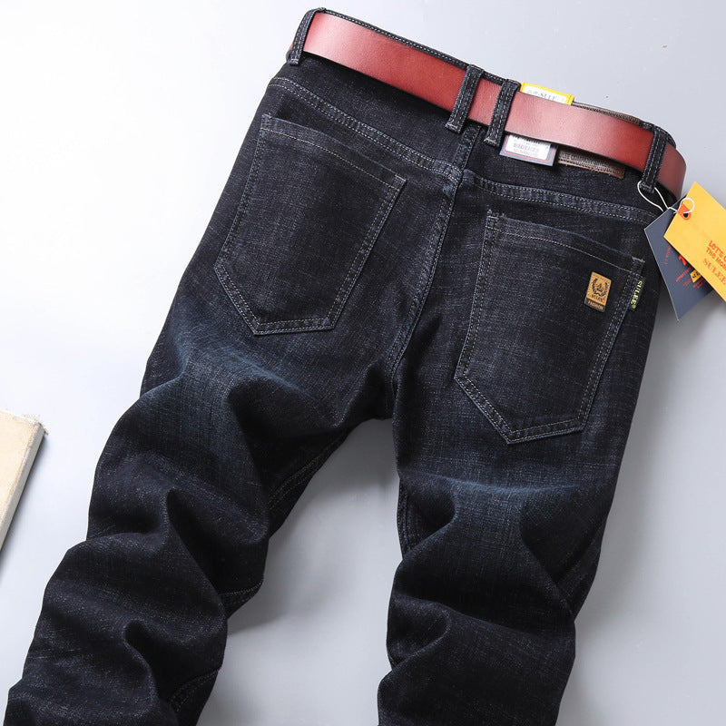 SU Lee Jeans pour hommes, Printemps et été, Élastique coupe droite