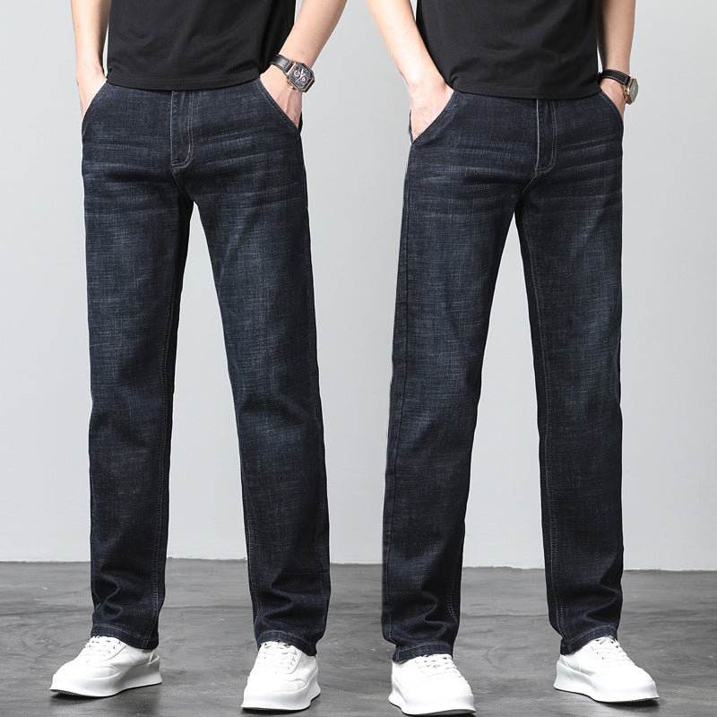 SU Lee Jeans pour hommes, Printemps et été, Élastique coupe droite