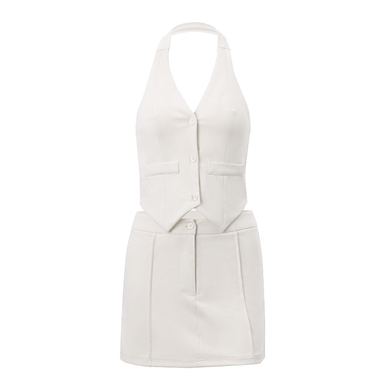 Ensemble de jupe et haut sans manches