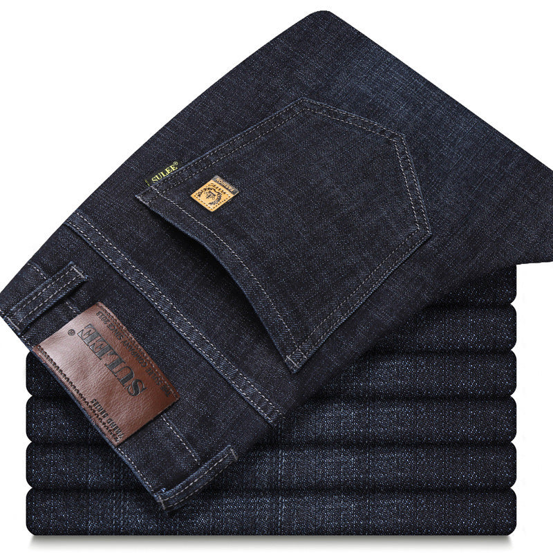 SU Lee Jeans pour hommes, Printemps et été, Élastique coupe droite