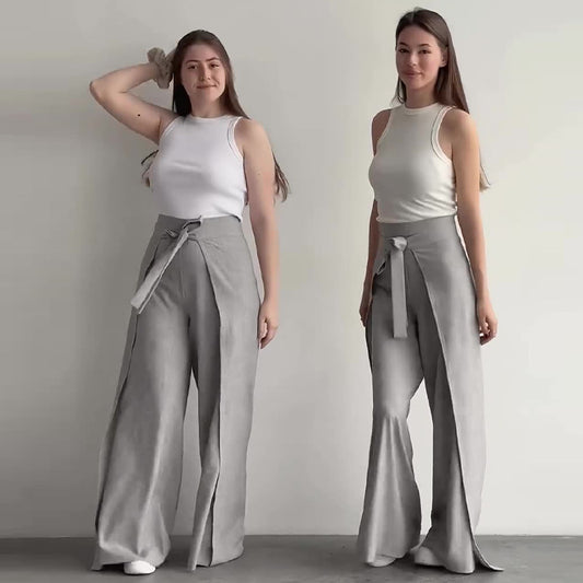 Jupe-culotte solide est à la mode et confortable