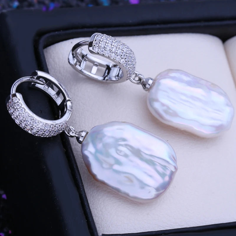 Boucles d'oreilles FENASY en perles naturelles