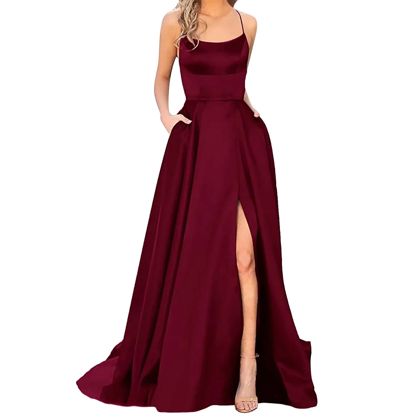 Robe de Soirée Longue en Satin