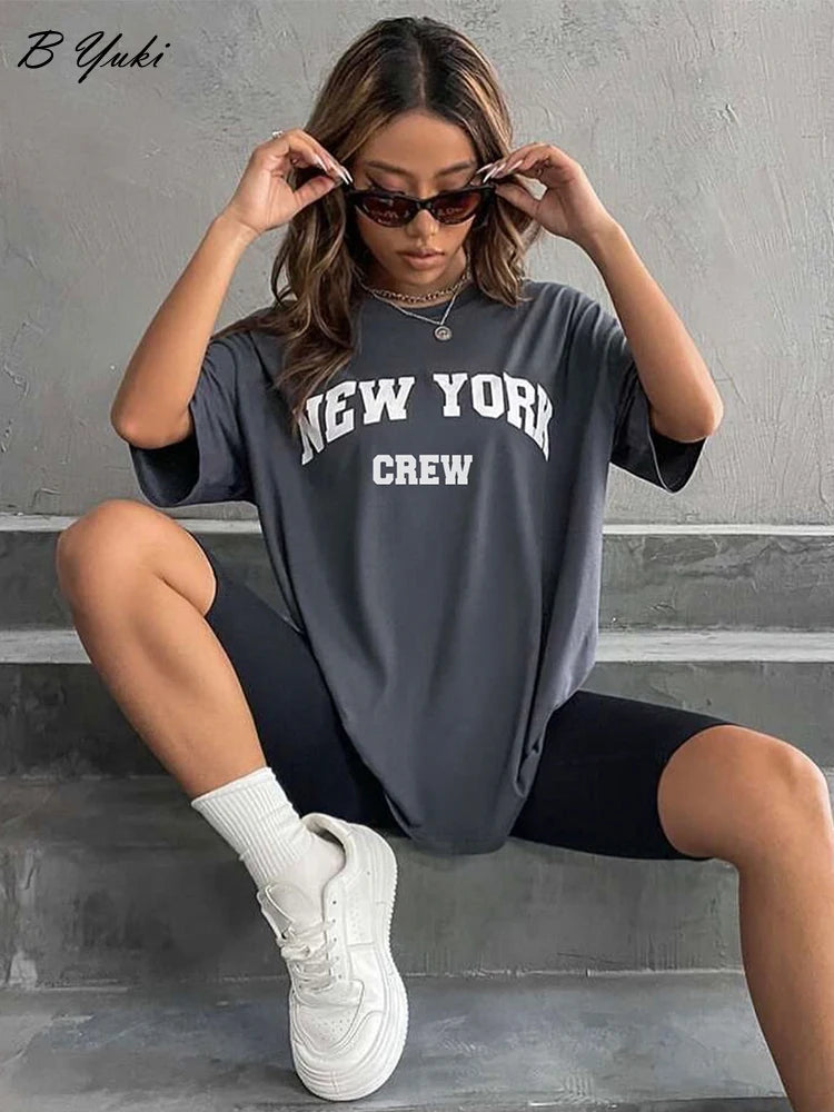 T-shirt manches courtes col rond pour femmes