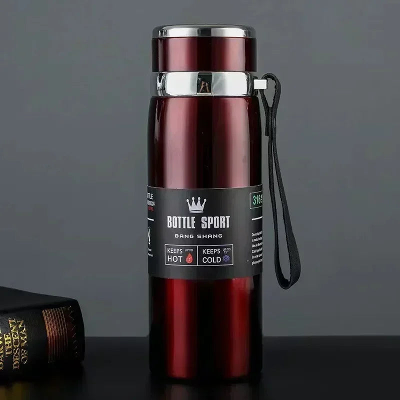 Gardez vos boissons chaudes ou froides pendant des heures avec la Thermos en acier inoxydable
