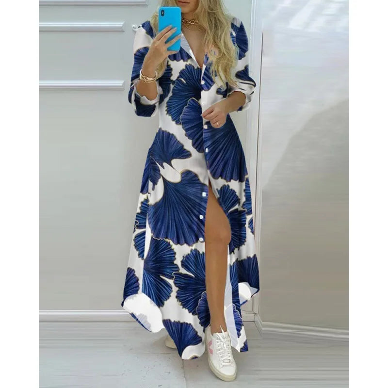 Robe longue imprimée Boho