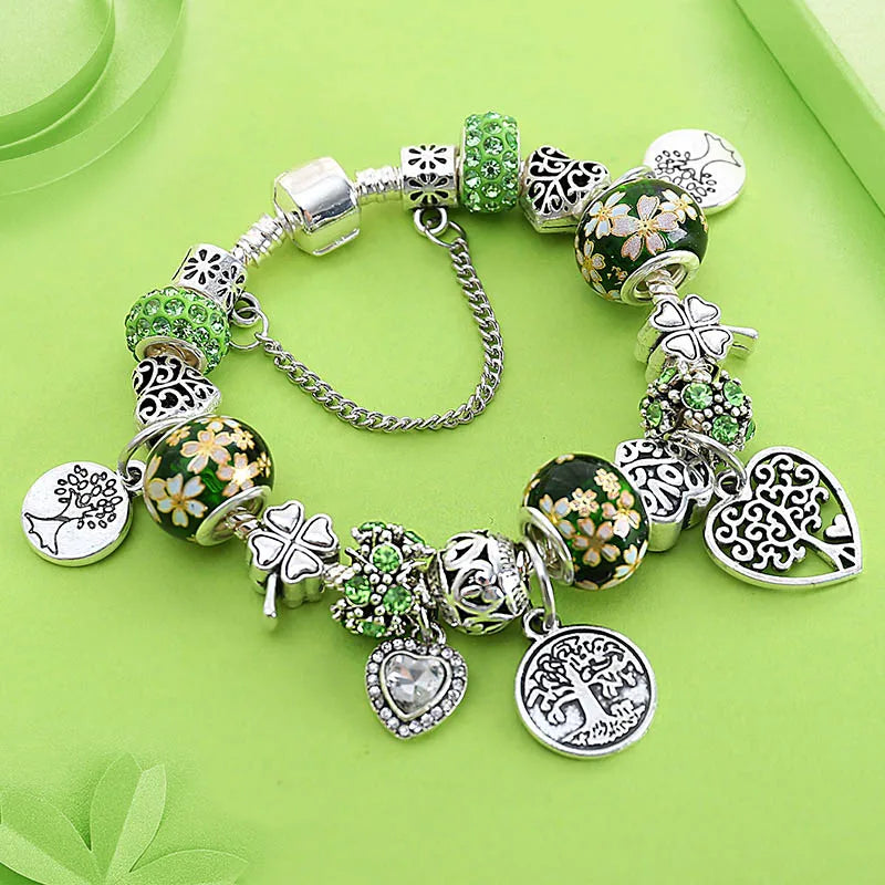 Bracelet Charme Arbre de Vie Tibétain Antique