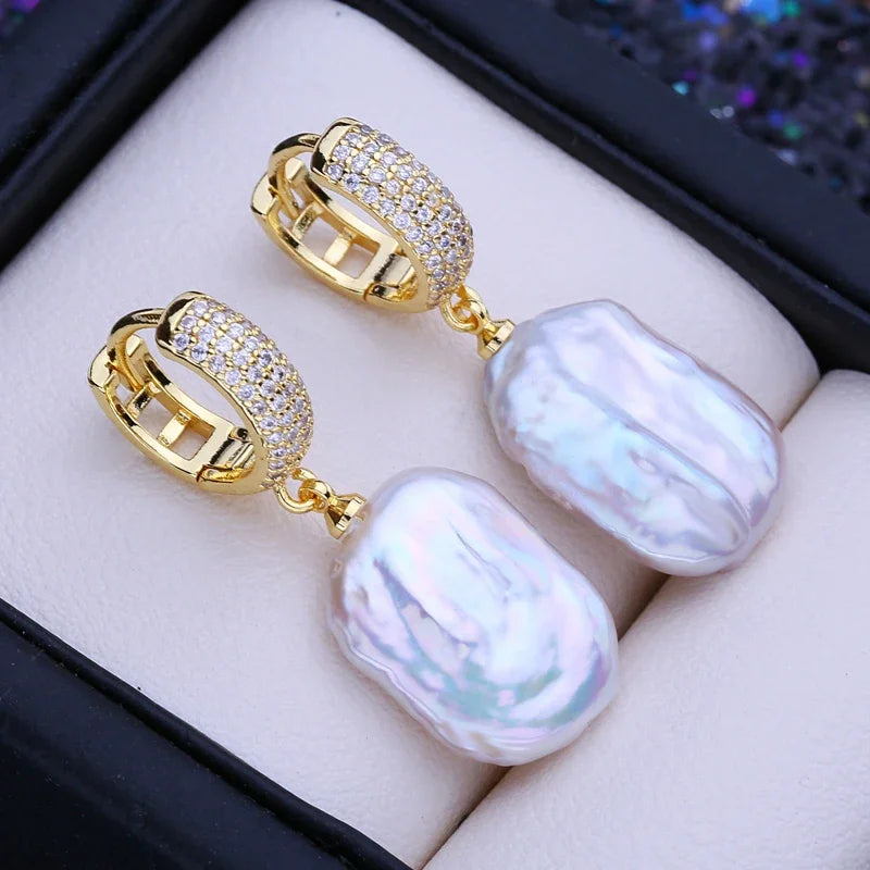 Boucles d'oreilles FENASY en perles naturelles
