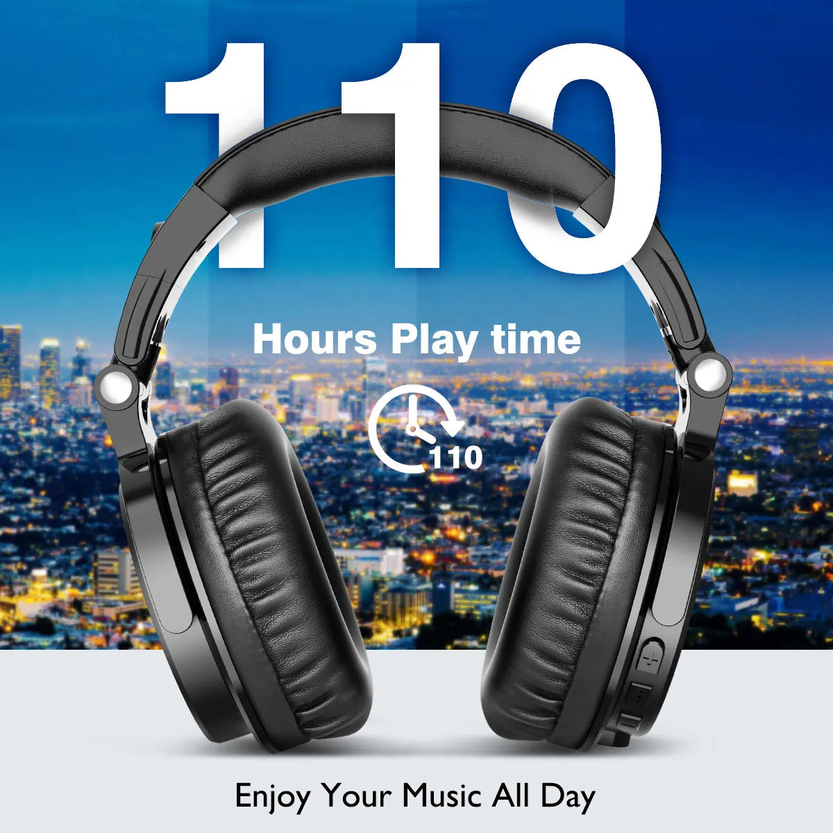Écouteurs Oneodio sans fil Bluetooth 5.2 avec Microphone, 110h