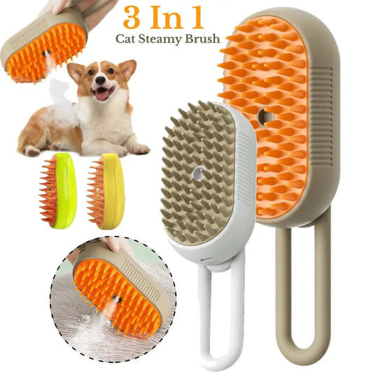 Brosse à vapeur pour chien et chat