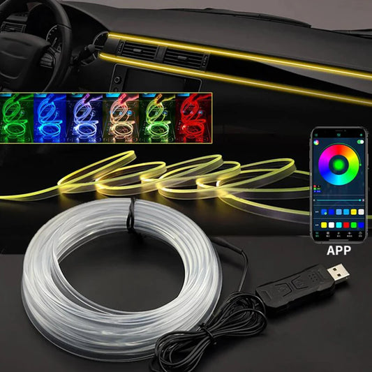 LED RGB invisibles de 1/2/3/4/5m. Contrôlés par une application