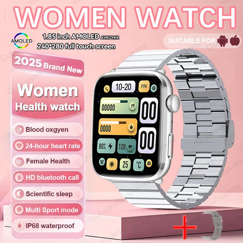 Montre intelligente Xiaomi 2025, pour les femmes. Dotée d'une technologie AI avancée