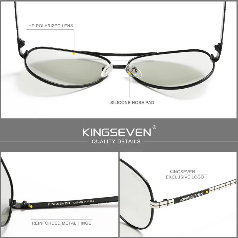 Lunettes de soleil KINGSEVEN pour hommes