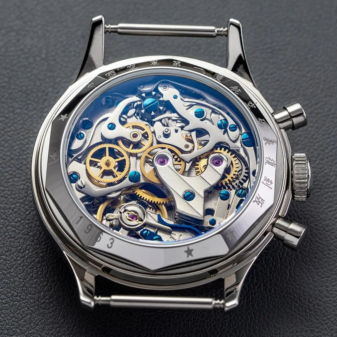 Montre mécanique 1963 Chronograph pour hommes RED STAR