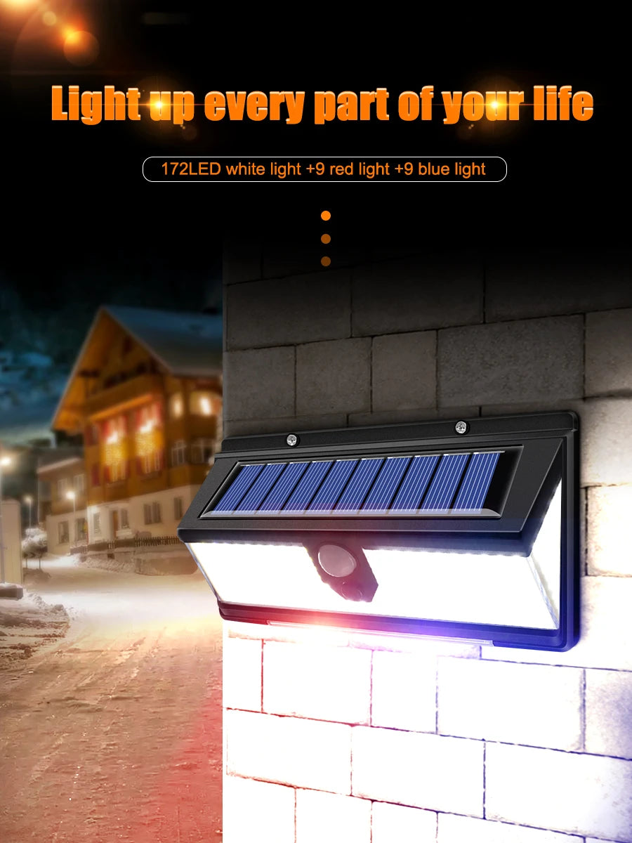 Luminaire solaire écologique de 190 LED