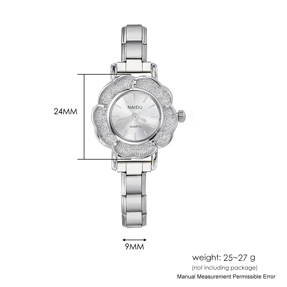 Montre en acier inoxydable de GEMOSA pour femmes